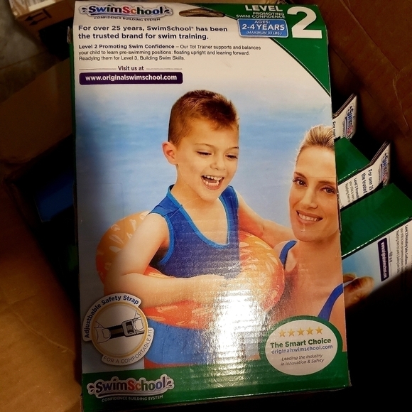 NIB Swim School Deluxe Tot Trainer Float Tube Pool Learn Traning Toddler Child - Picture 4 of 10